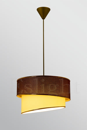 Ruzgar Modern Single Pendant Lamp Dark Brown Chandelier R.89Kk