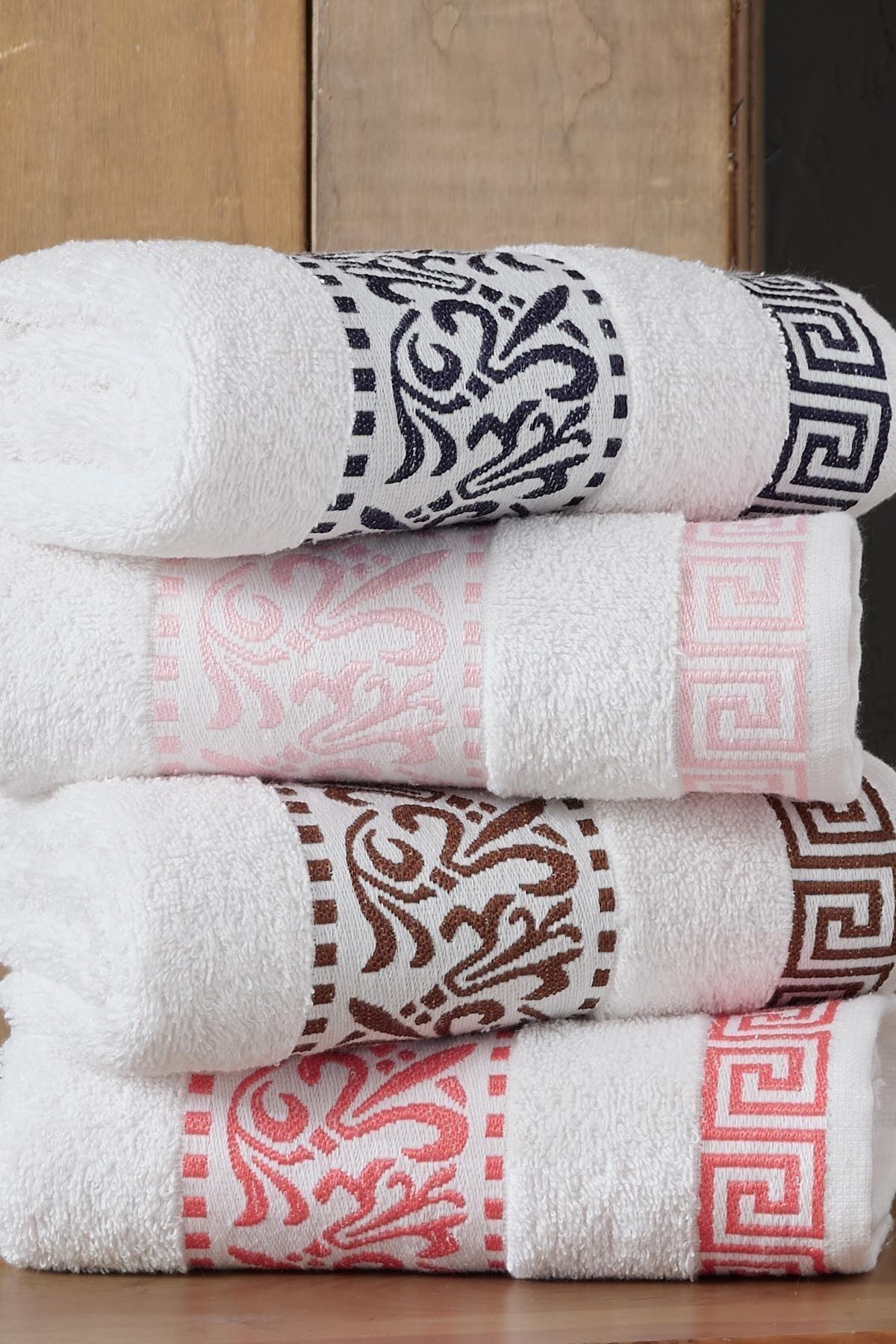 Qualita By Italiano Set of 4 50x90 Cm Hand & Face Towels - Swordslife