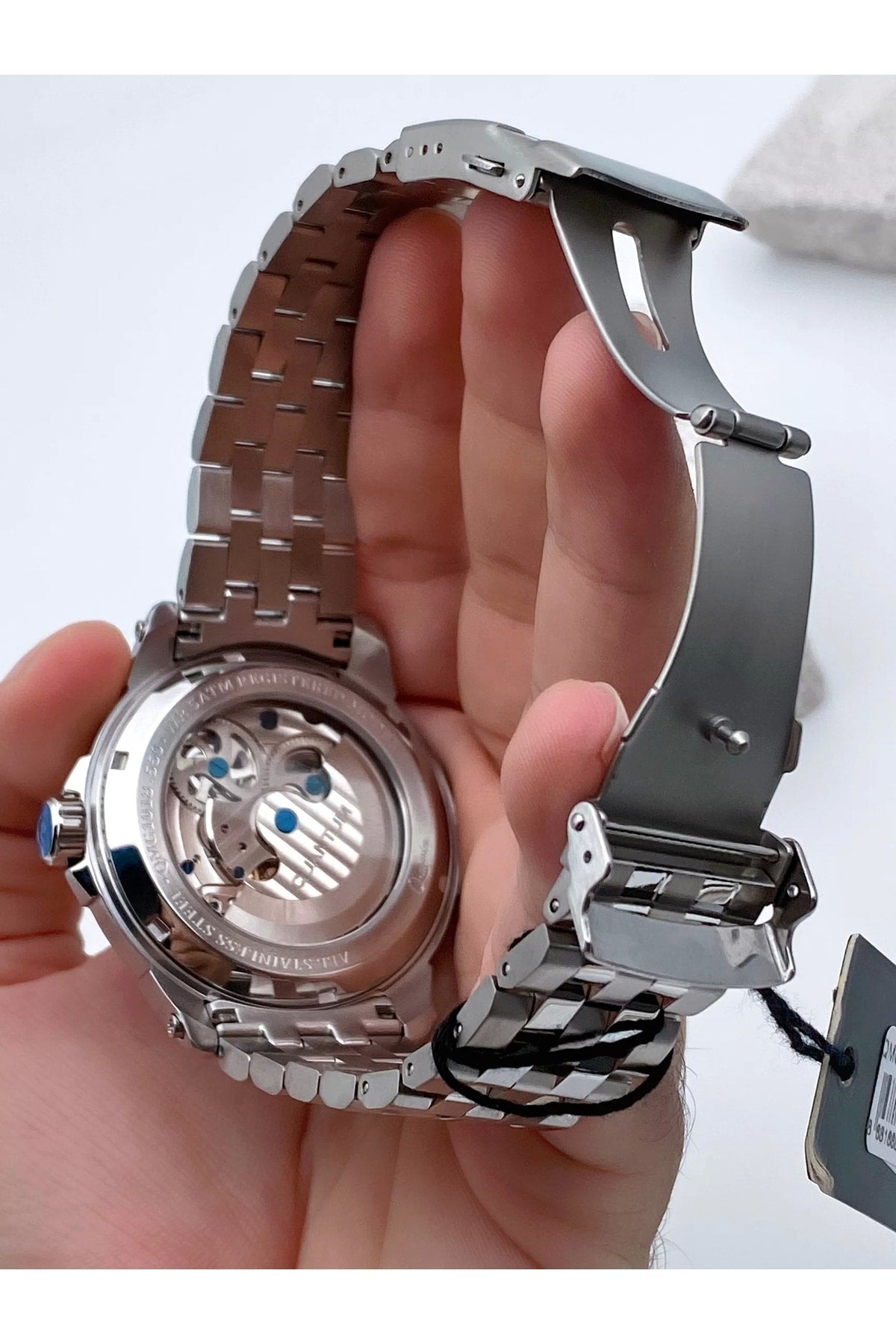 Automatic Luxury Men'S Wristwatch & Sc Silver Collection Bracelet