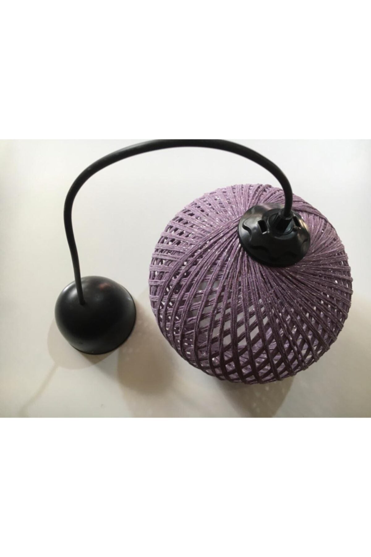 Balle Lilac Pendant Lamp Ball Chandelier Black Cable