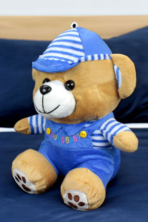 Hugs Baby Blue Dress Plush Teddy Bear 38Cm