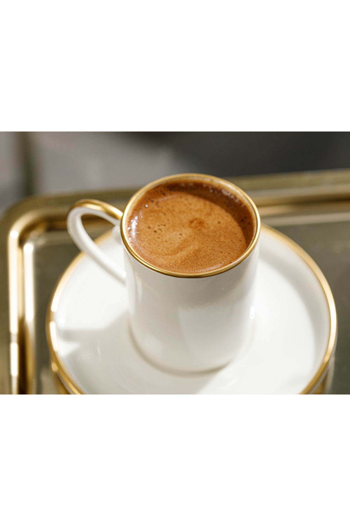 Marella Porcelain Set Of 6 Coffee Cups 85 Ml Gold