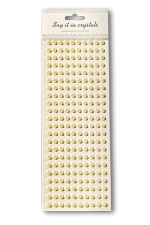 Hair Pearl (hair Stone) - 8mm Self Adhesive Hair Pearl (220 Pieces) - Swordslife
