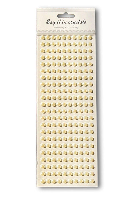 Hair Pearl (hair Stone) - 8mm Self Adhesive Hair Pearl (220 Pieces) - Swordslife