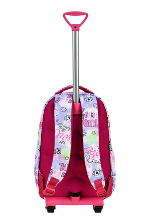 3-Pack School Set With Squeegee, Girl Patterned Primary School Bag + Lunch Box + Pencil Holder