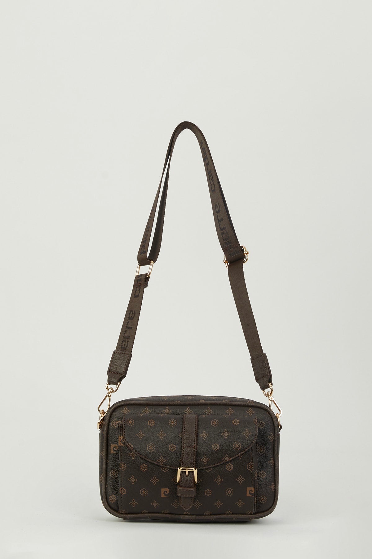 Coffee Monogram Women Shoulder Bag 05PO23Y1726