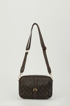 Coffee Monogram Women Shoulder Bag 05Po23Y1726