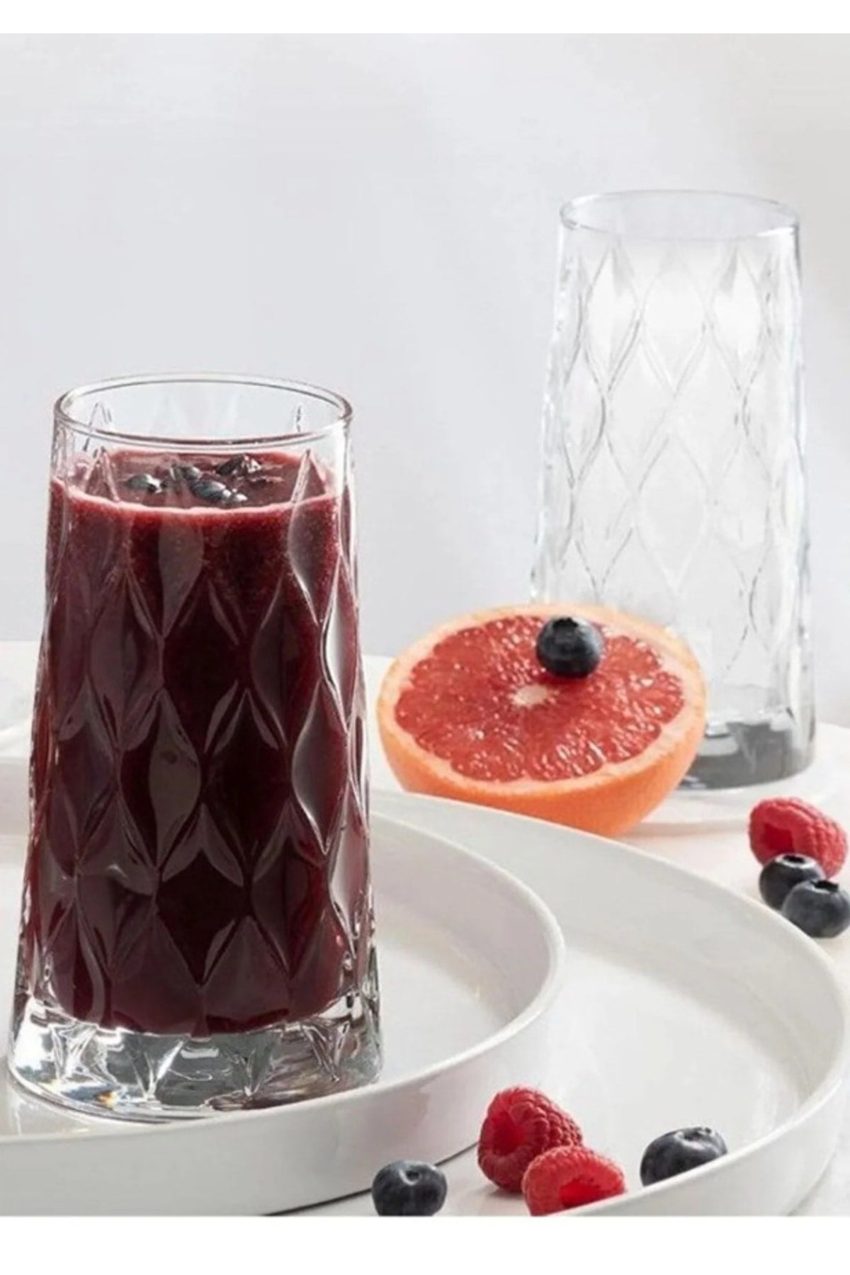 Original Leafy Soft Drink Glass 8-Piece 450Cc Water Lemonade Glass 450Ml