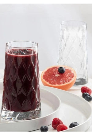 Original Leafy Soft Drink Glass 8-Piece 450Cc Water Lemonade Glass 450Ml