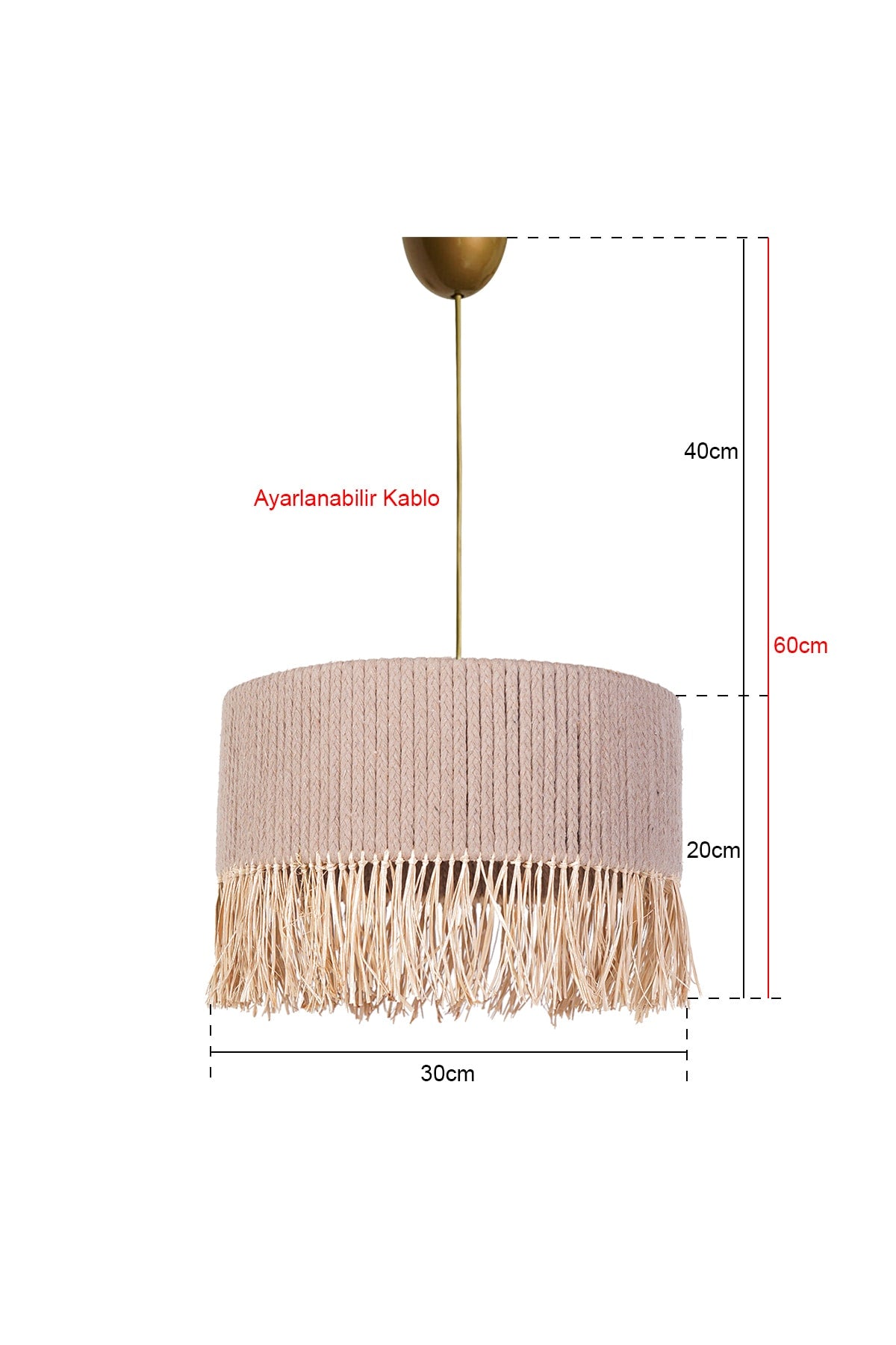 Touffe Handmade Chandelier Beige Hnmd-42