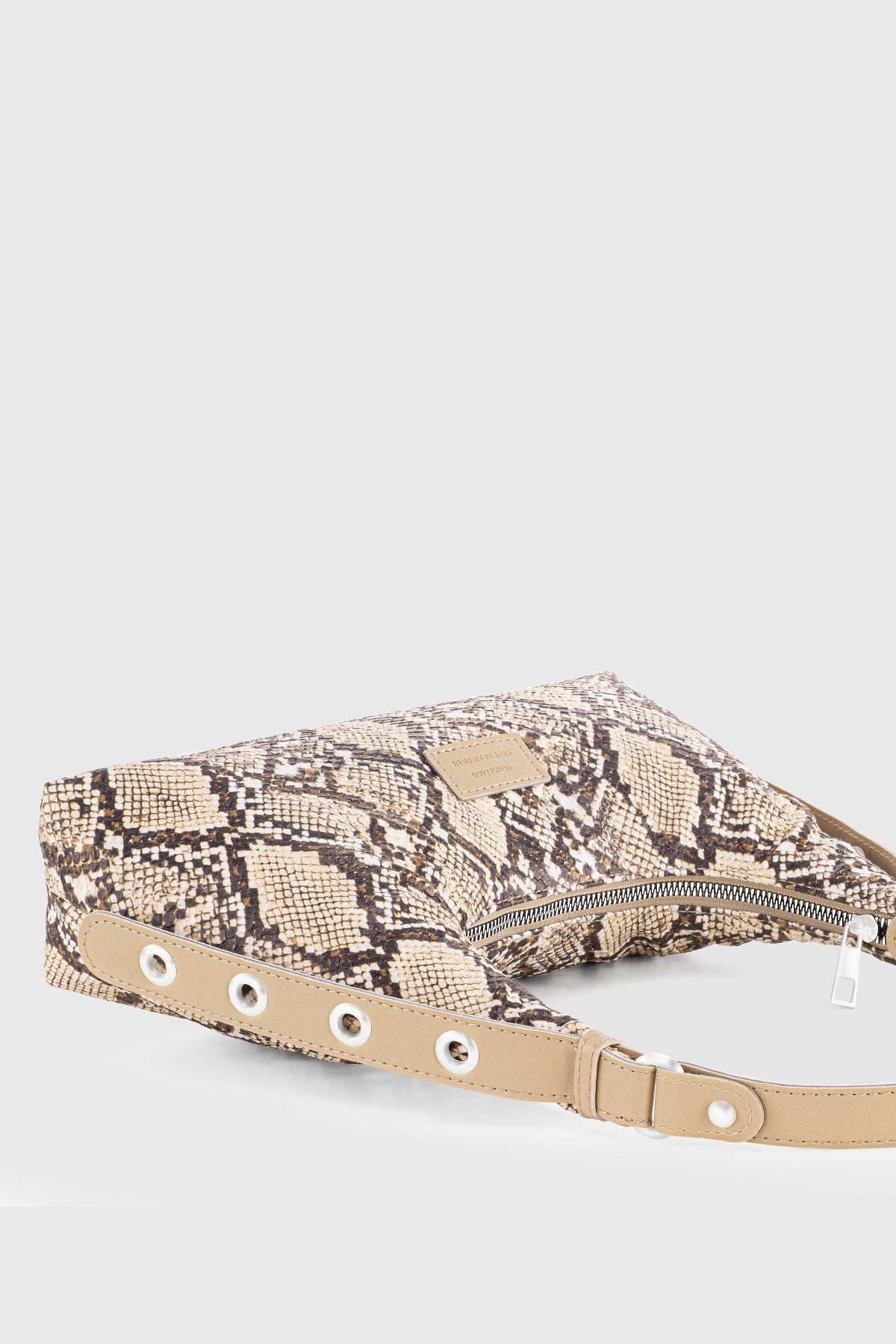 Women's Snakeskin Patterned Baguette Bag 205