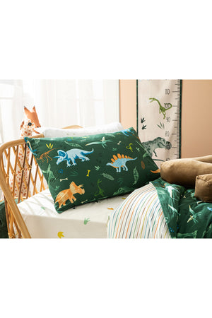 Din Bumbac Set De Pat Pentru C 160X220 Cm Green