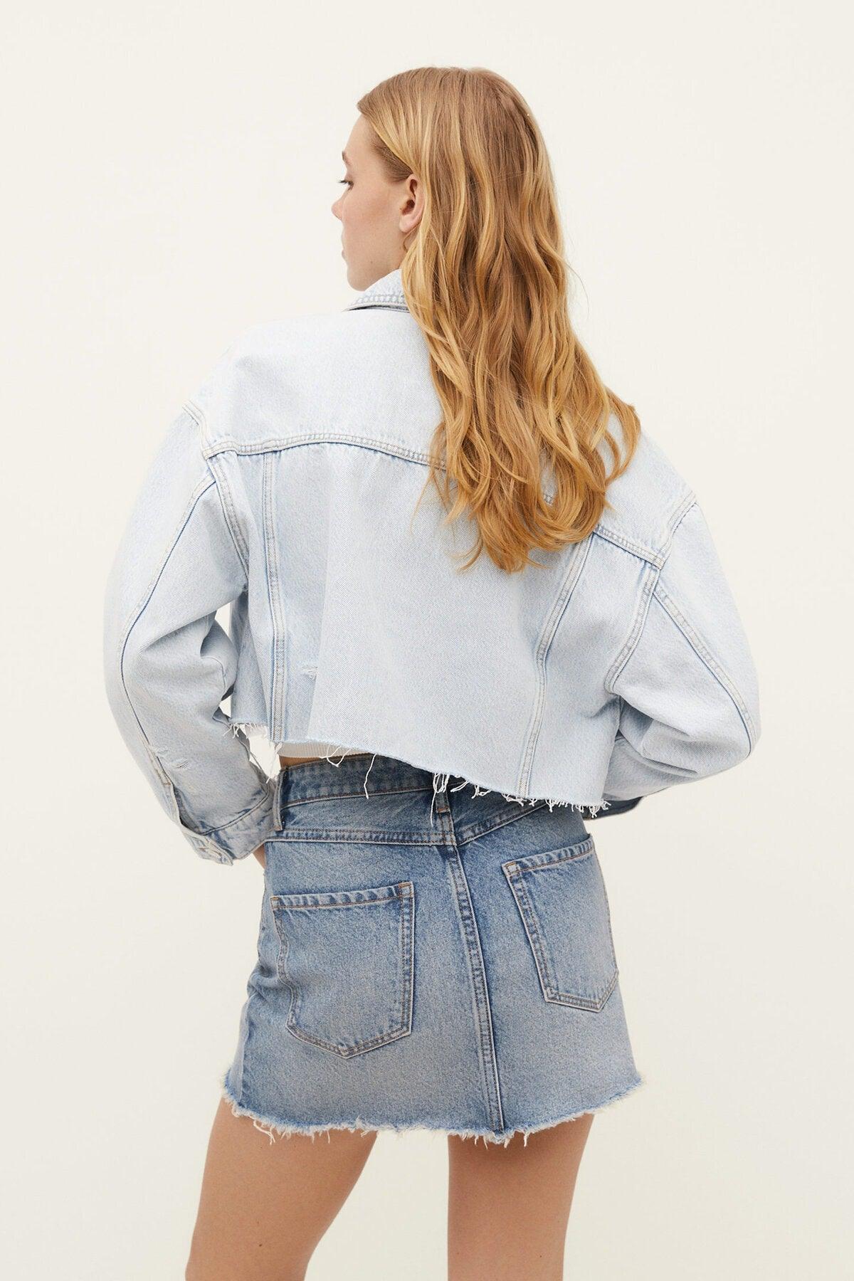 Short Denim Jacket - Swordslife