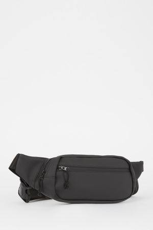 Men'S Large Faux Leather Waist Bag