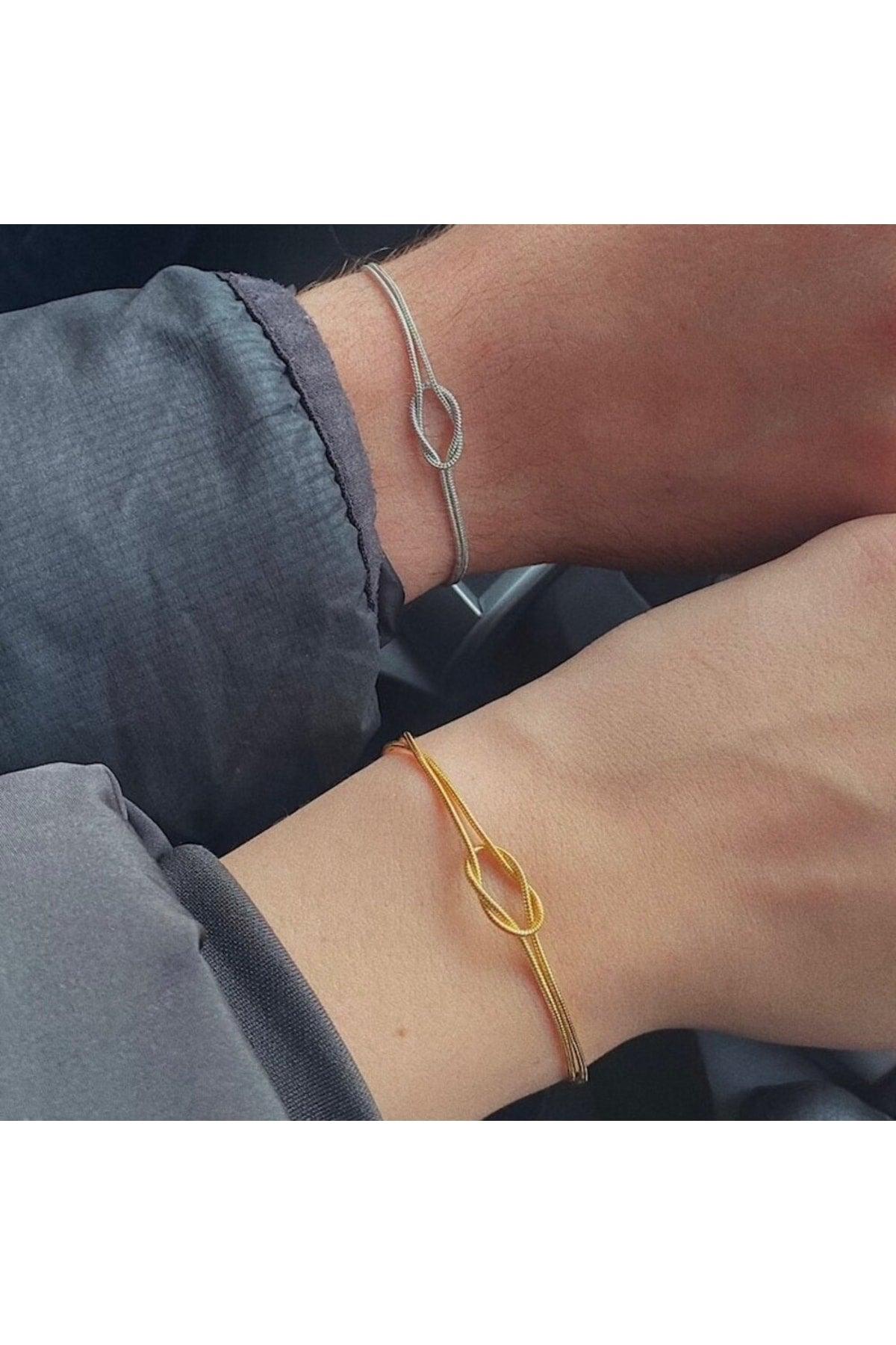 Knot Model Couple-friendship Bracelet Gold- Silver Color - Swordslife