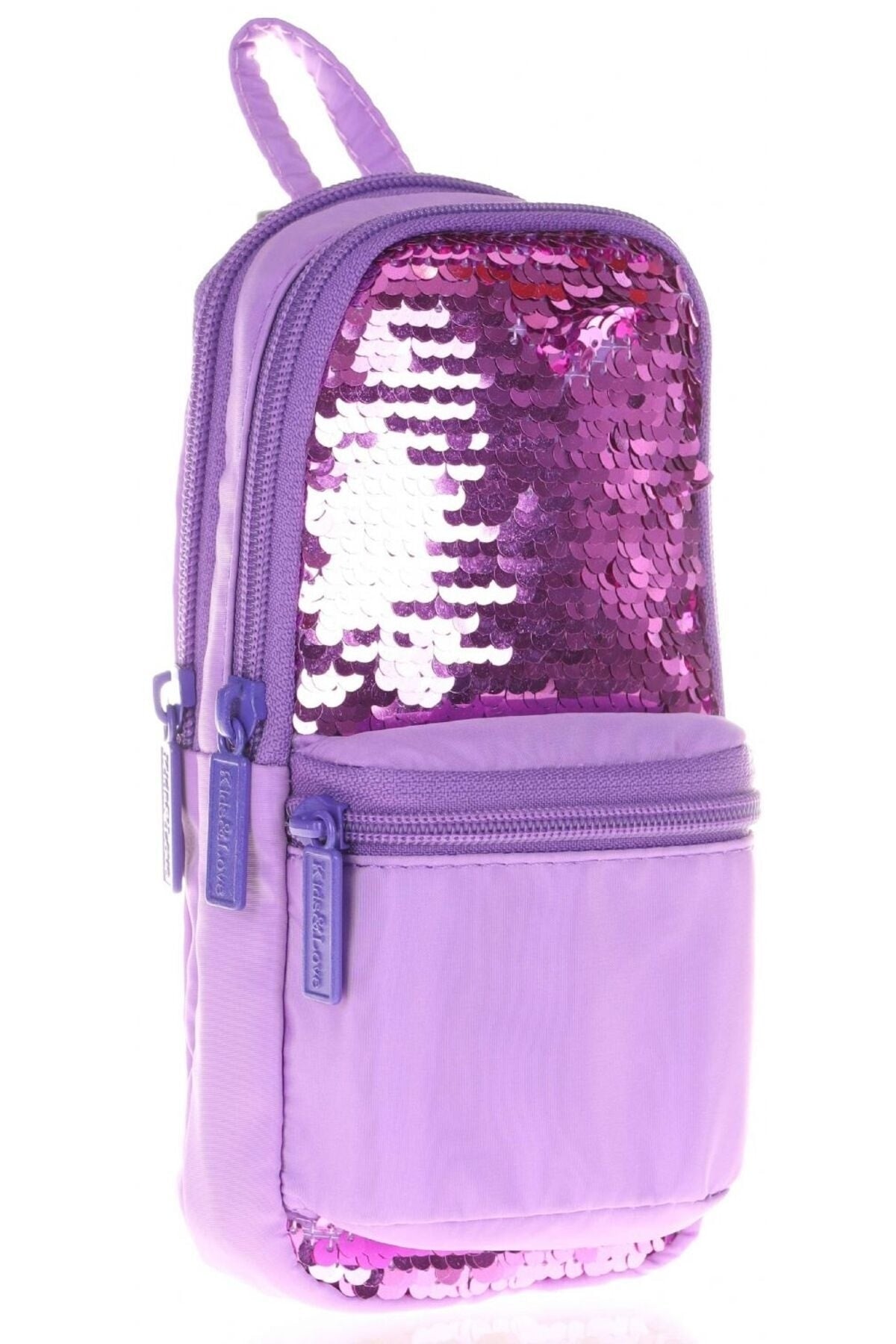 Llia Sequin School Bag and Pencil Holder Set - Girls