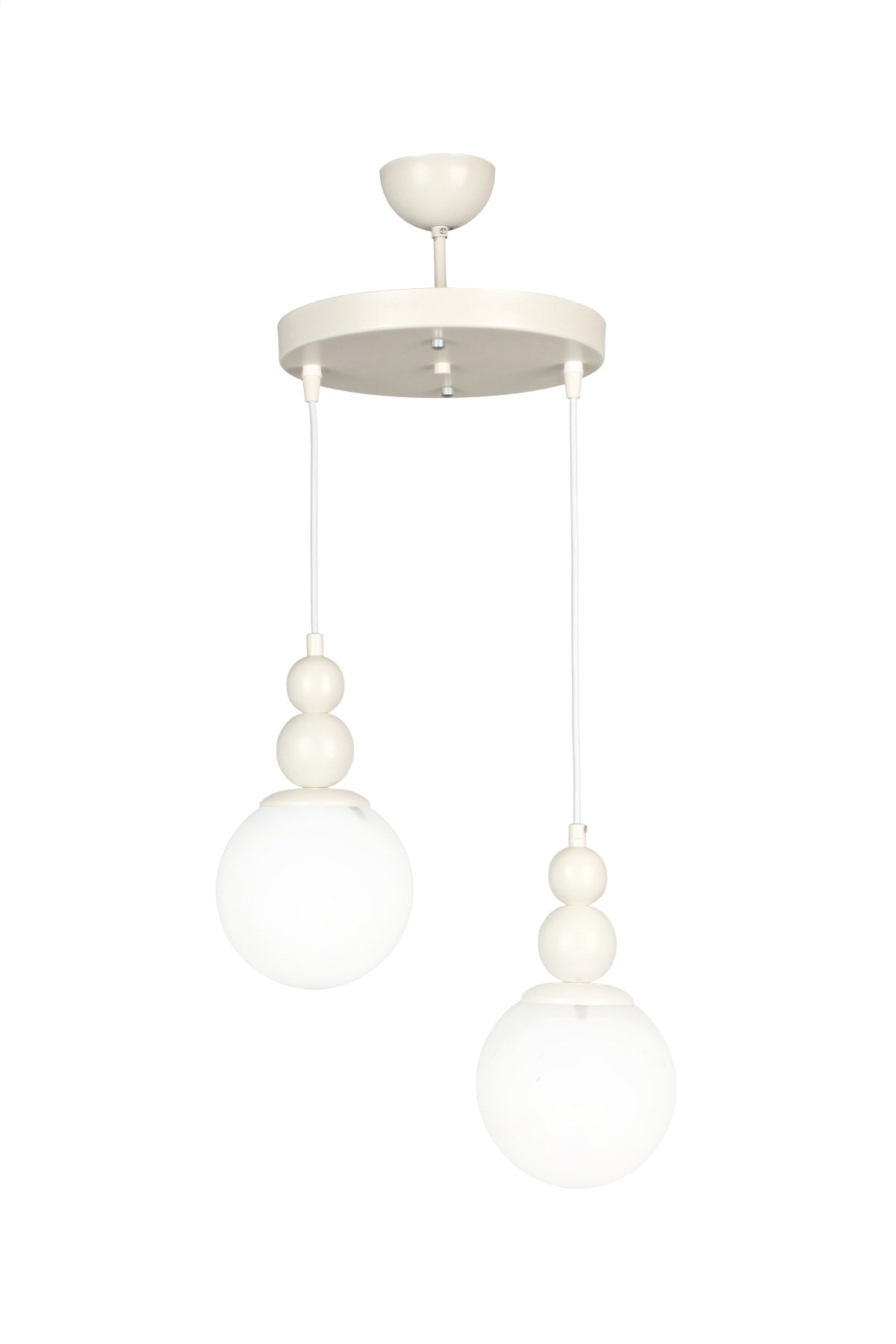 Infinite 2nd Chandelier White White Glass