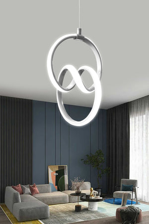 Modern Pendant Lamp Silver Case White Light Led Chandelier 1 Year Warranty Led Chandelier