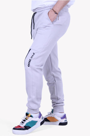 Sml-Xl-Xxl Slim Fit Fyk Printed Scuba Men'S Sweatpants