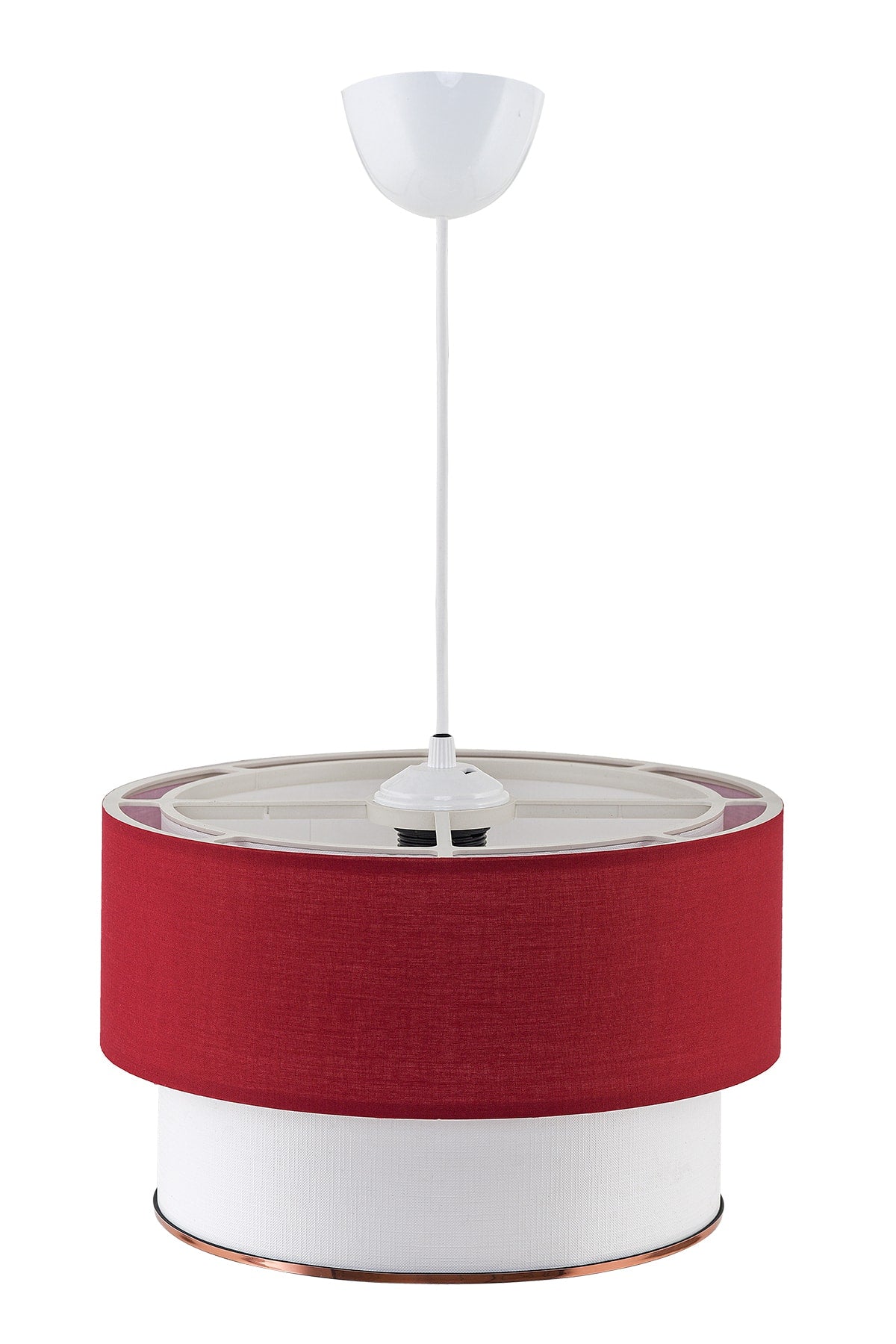 Teuse Chandelier Red White Mdrn-45