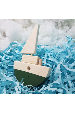 Handmade Wooden Toy Baby Ship Children'S Imagination Gift Toy