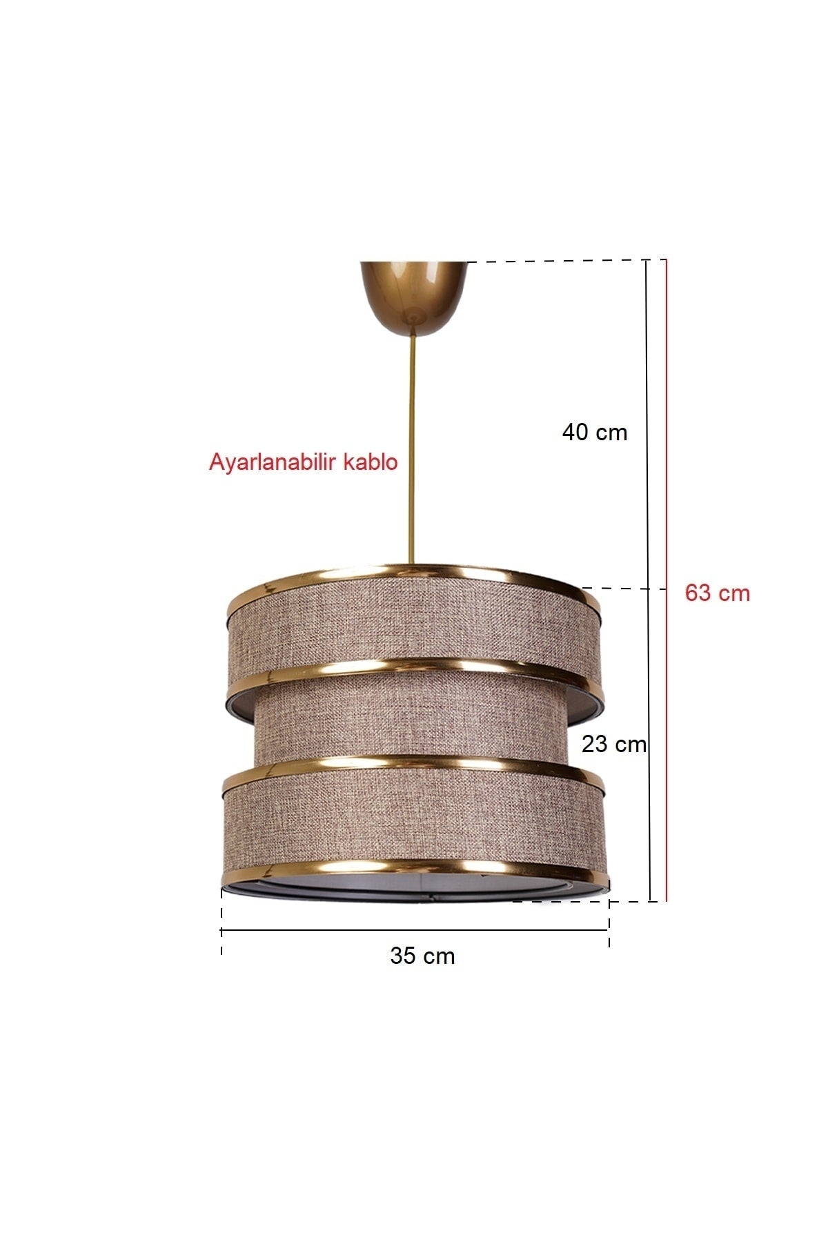 Gravier Chandelier Gold-Powder Mdrn-45