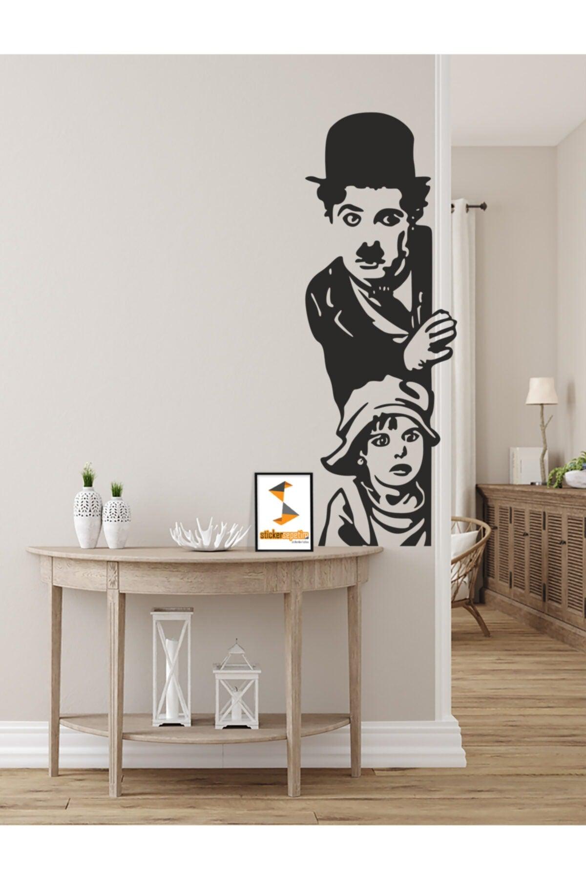 Charlie Chaplin Black 2 Decorative Multi-Purpose Decorative Wall Sticker - Swordslife