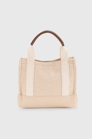 Women'S Cream Canvas Tote Bag 232