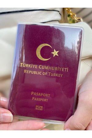 3 Pieces Universal Transparent Passport Protective Cover Model Suitable For All Country Passports - 3 Pieces