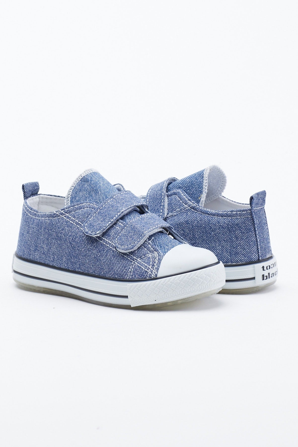 Kids Unisex Denim Blue Sneakers Light Velcro Tb997