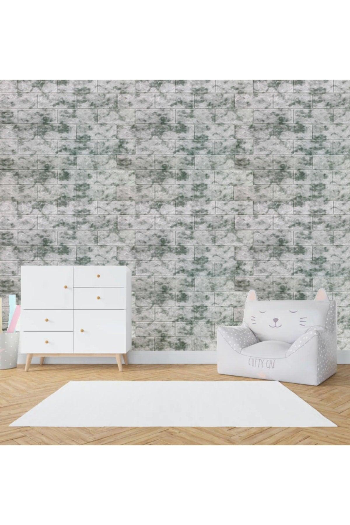 70x7 Cm Green Self Adhesive Wallpaper Covering Panel - Swordslife