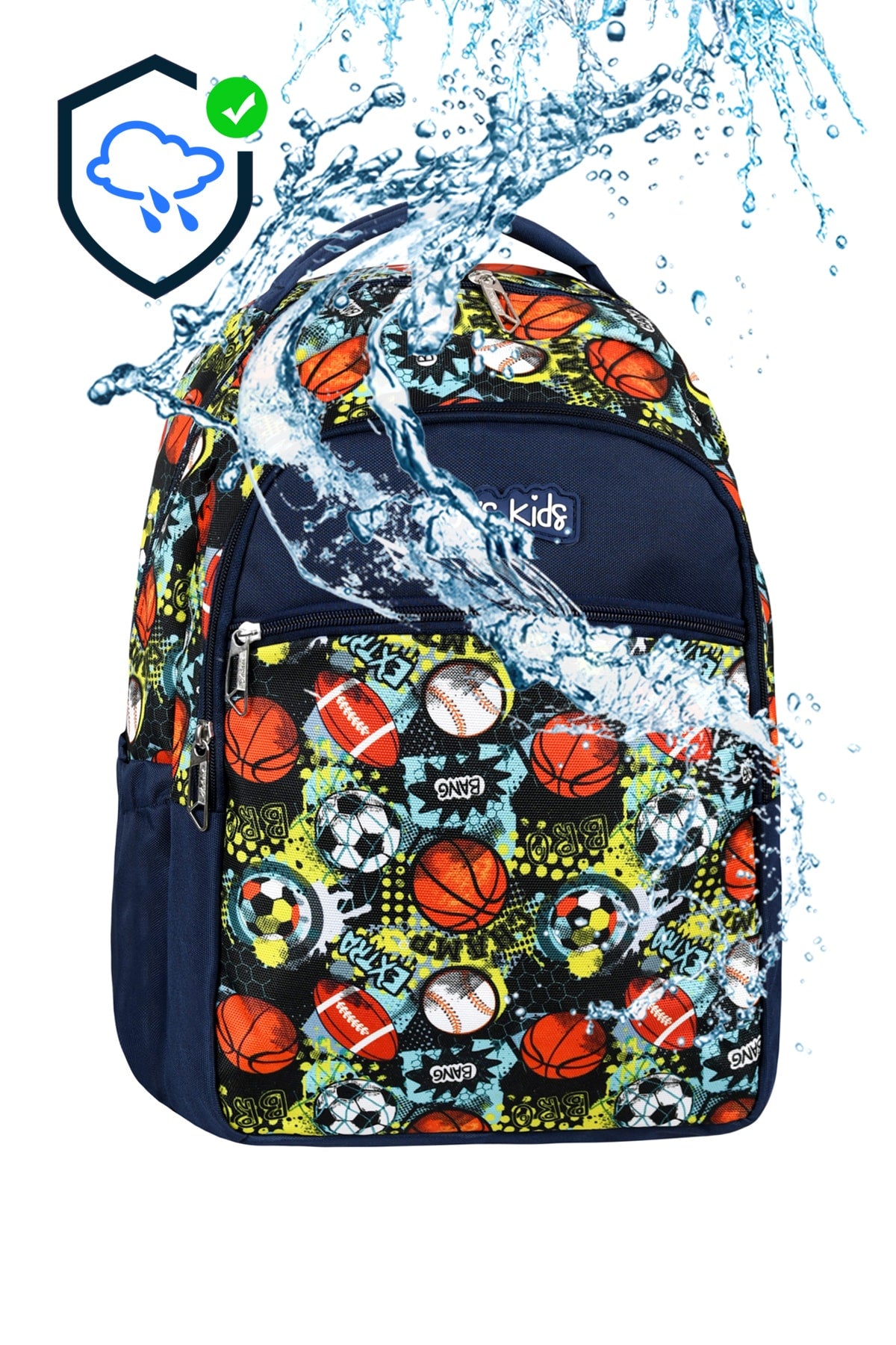 Licensed Sports Patterned Primary School Bag Lunch Bag And Pencil Holder Set Of 3