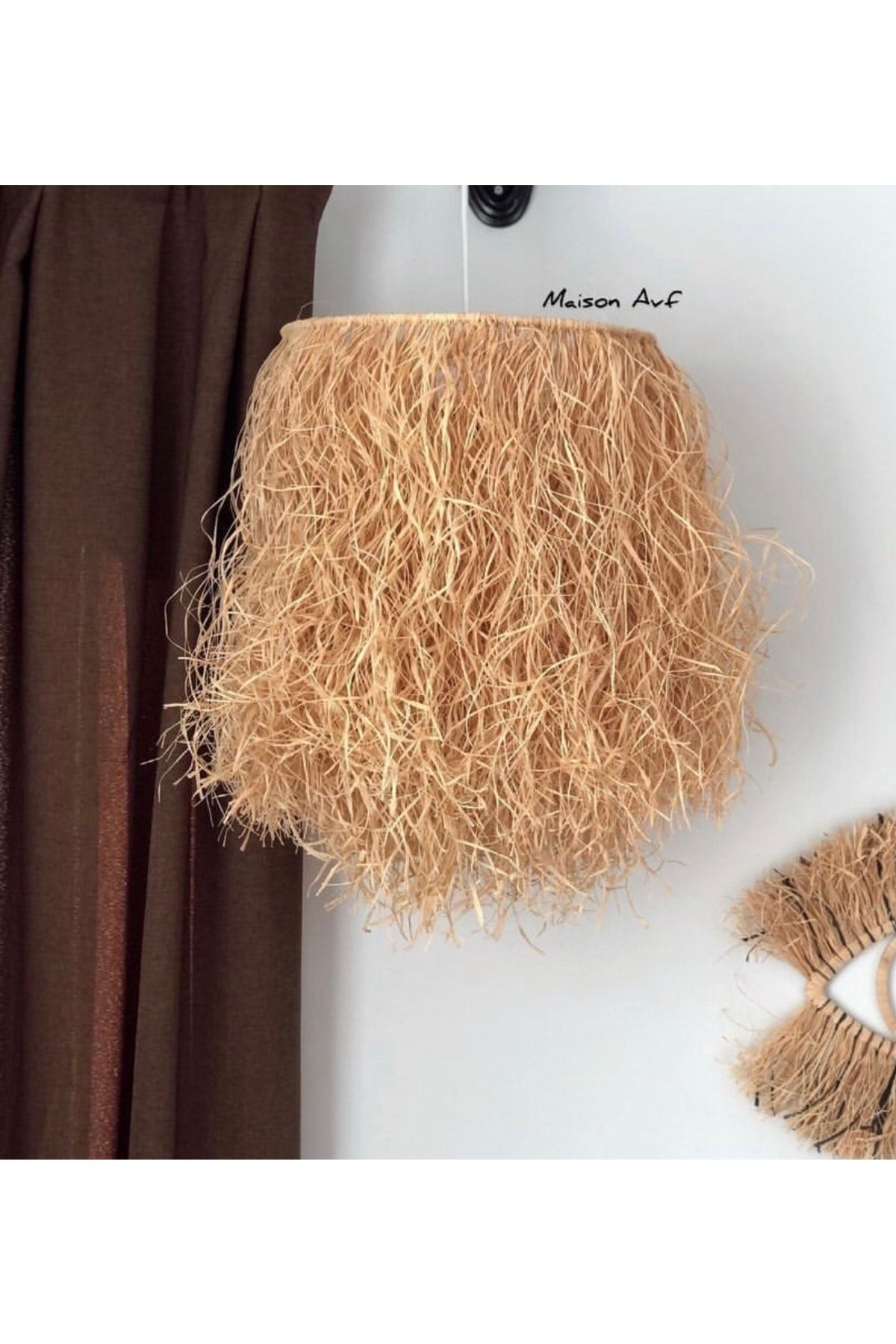 Raffia Wicker Design Bohemian Chandelier M036