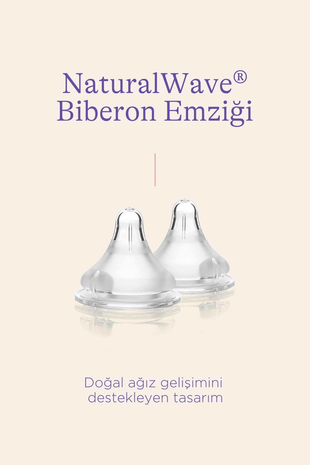 Natural Wave Nipple Fast Flow 2Pcs