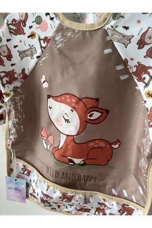 Bebechi Ceylan Printed Baby Bib With Sleeves For Activity 6-24 Months
