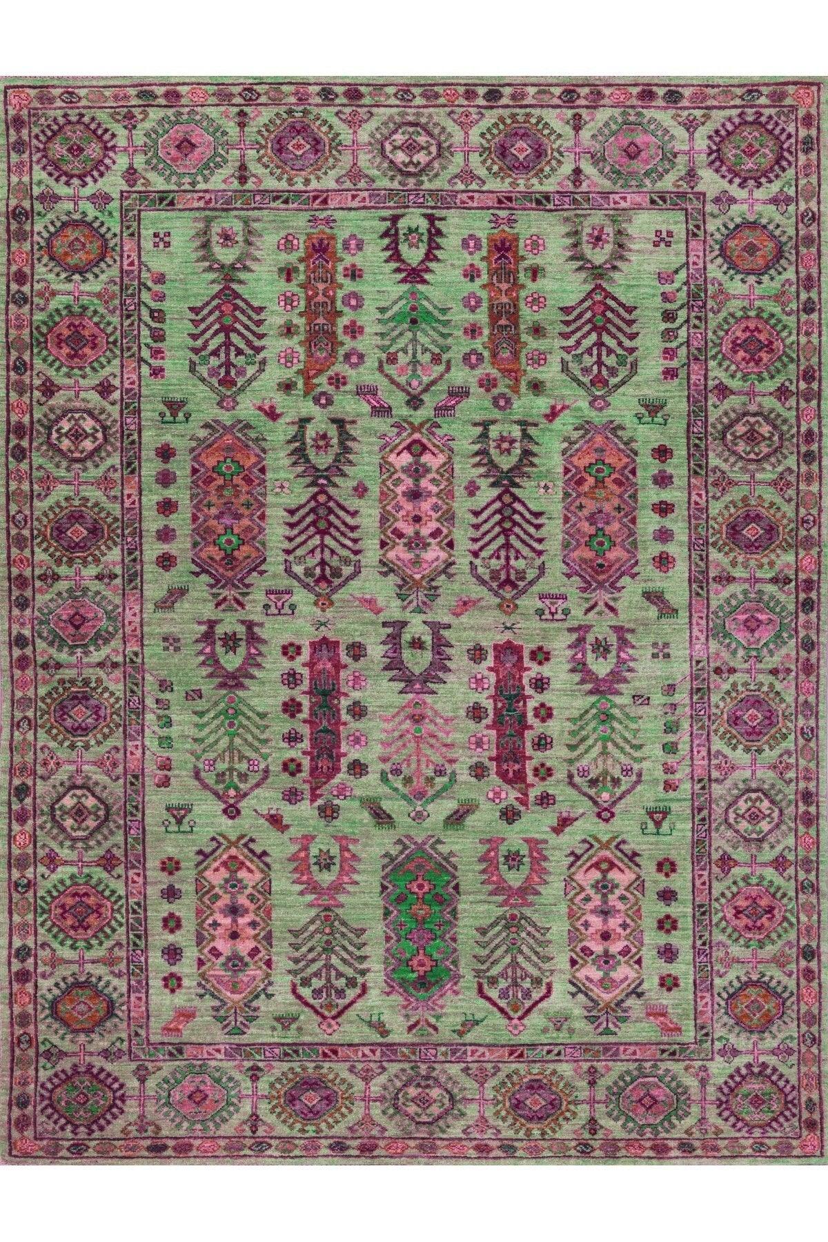 Traditional Pattern Washing Machine Washable Ethnic Rug Pink - Swordslife