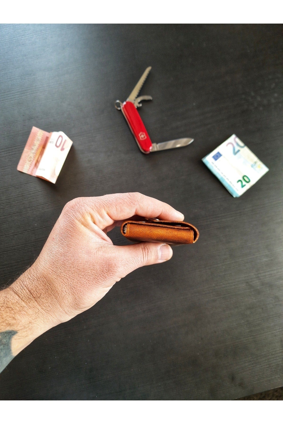 Olmeca Genuine Card Holder.Leather Wallet Personalized.