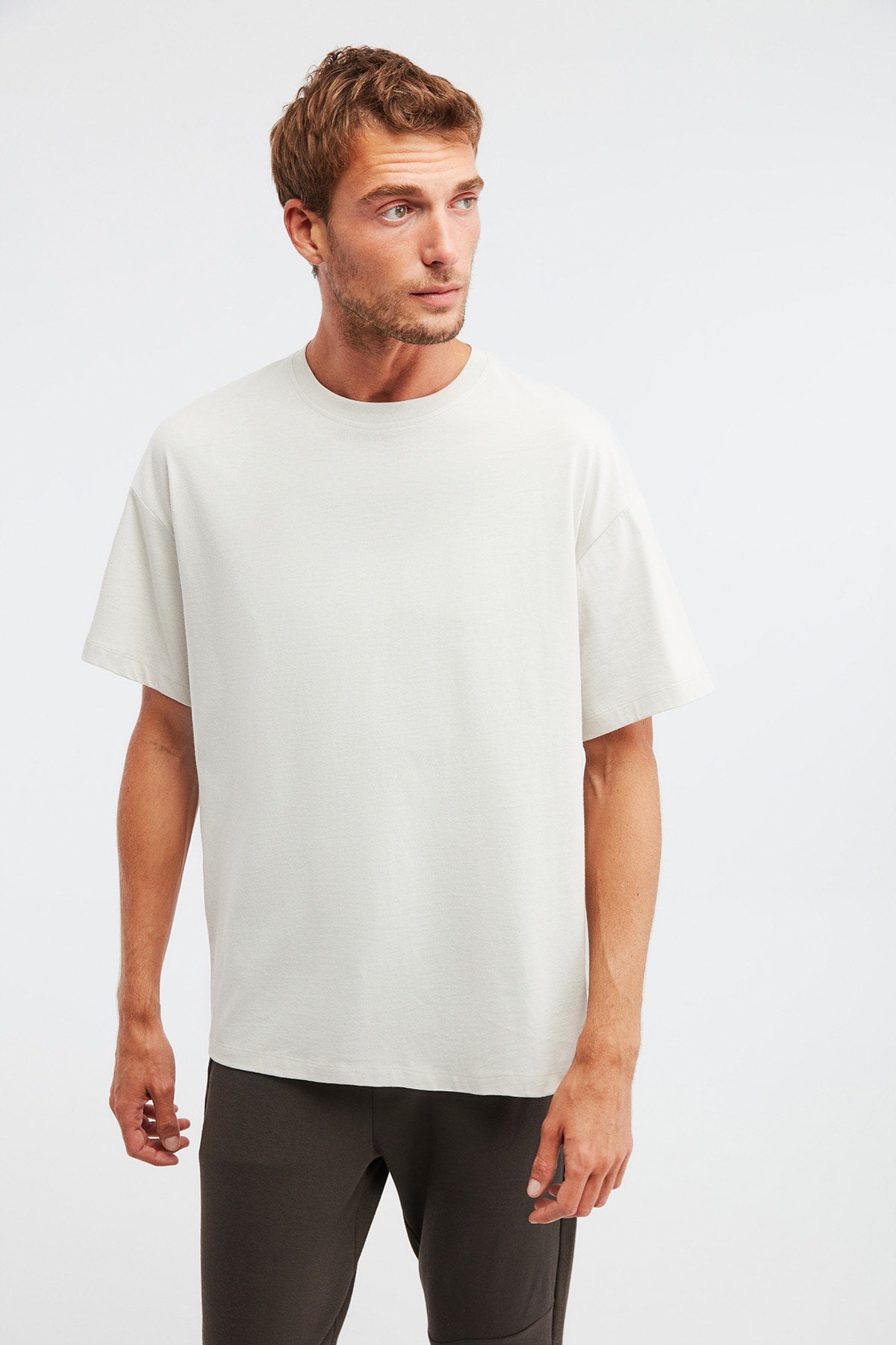 Jett Oversize Stone Color T-shirt