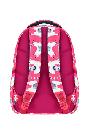 Set Of 3, Llama Patterned Patterned Primary School Bag Lunch Box Pen Holder