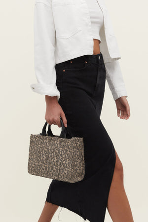 Monogram Fabric Tote Bag