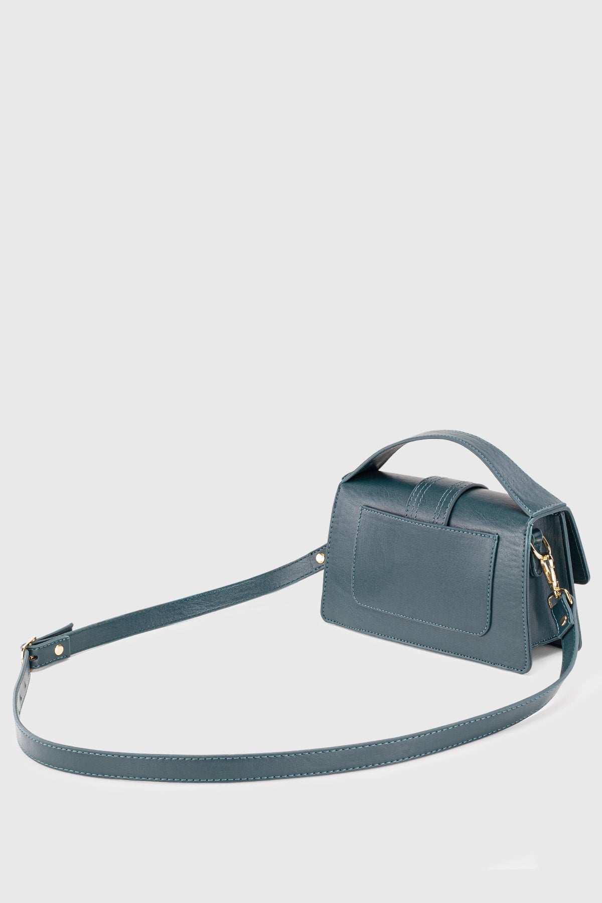 Women's Green Leather Look Adjustable Crossbody Bag 229