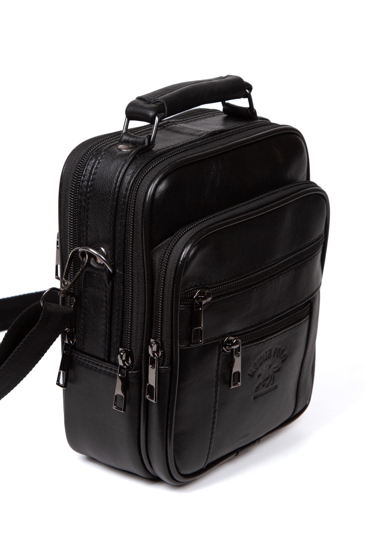 Genuine Men'S Genuine Leather Case Hand And Shoulder Bag Strained Sarkmaz Steel Case Bag
