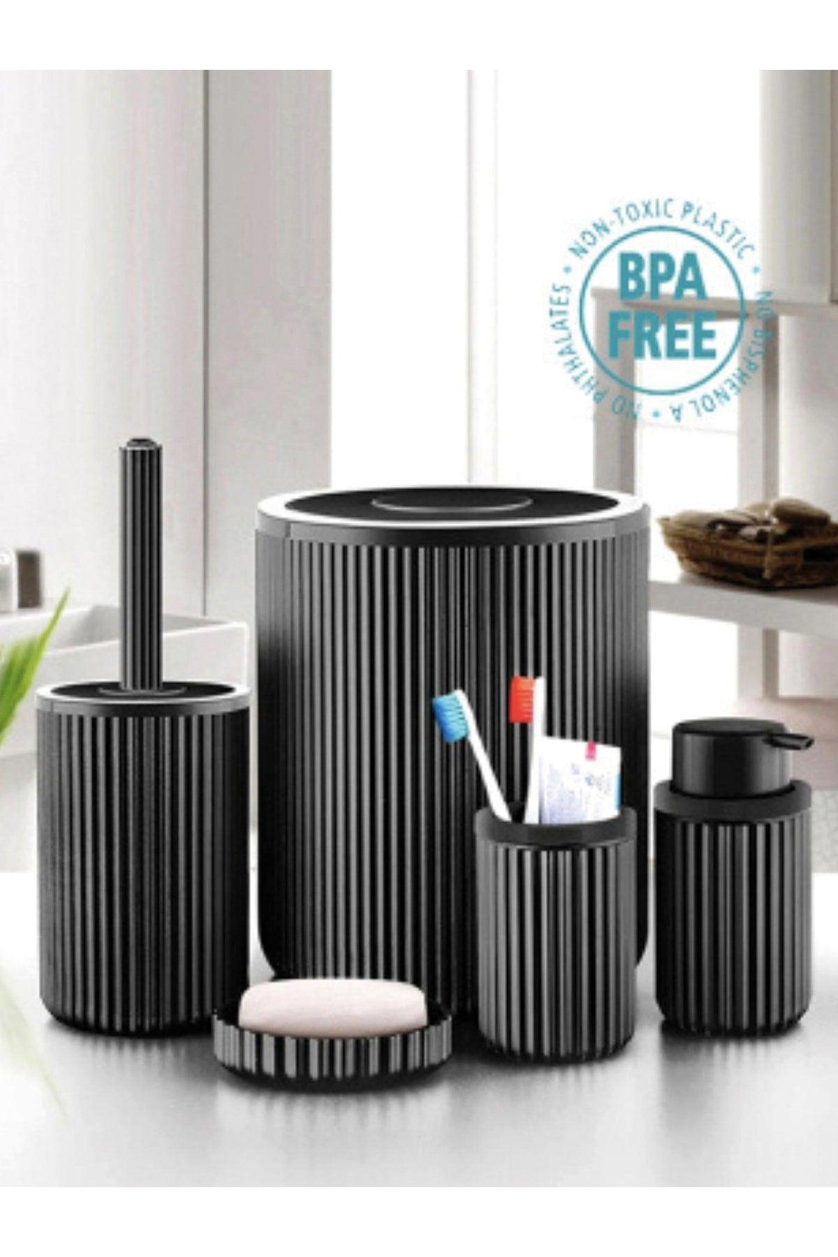 Plus Bathroom Set 5 Pcs. Black New Generation. - Swordslife