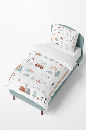 Cute Nature Patterned Clouds Duvet Cover Set Tlan-057