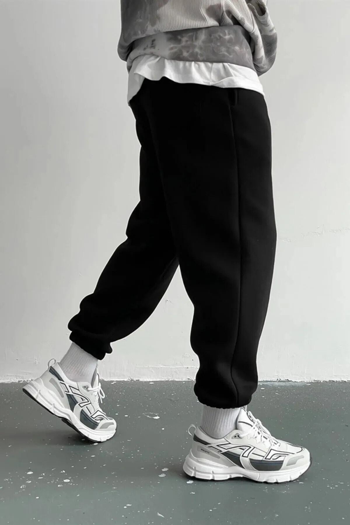 Unisex 2Ip Knitted Fabric Tracksuit Bottom