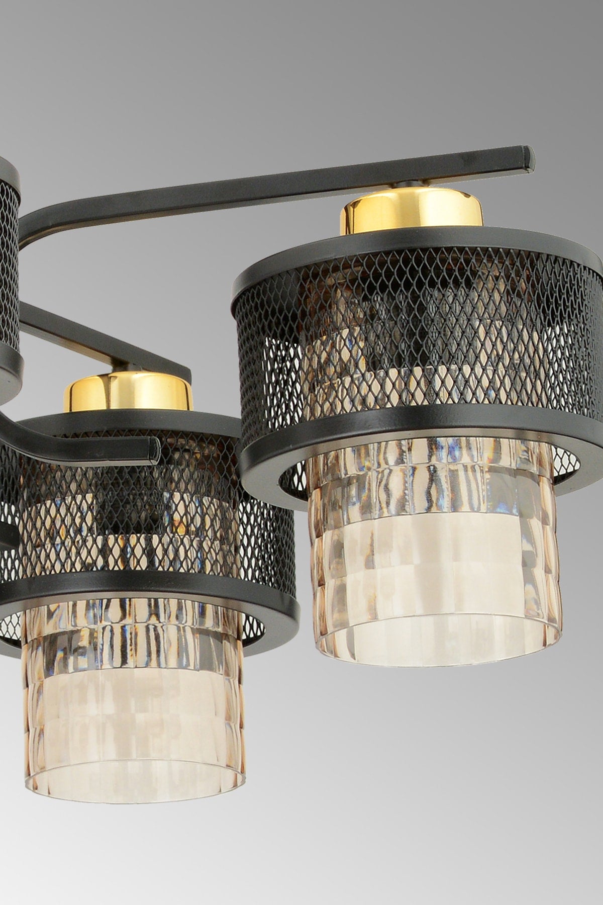 Karla 5-Piece Modern Yellow Plafonier Chandelier