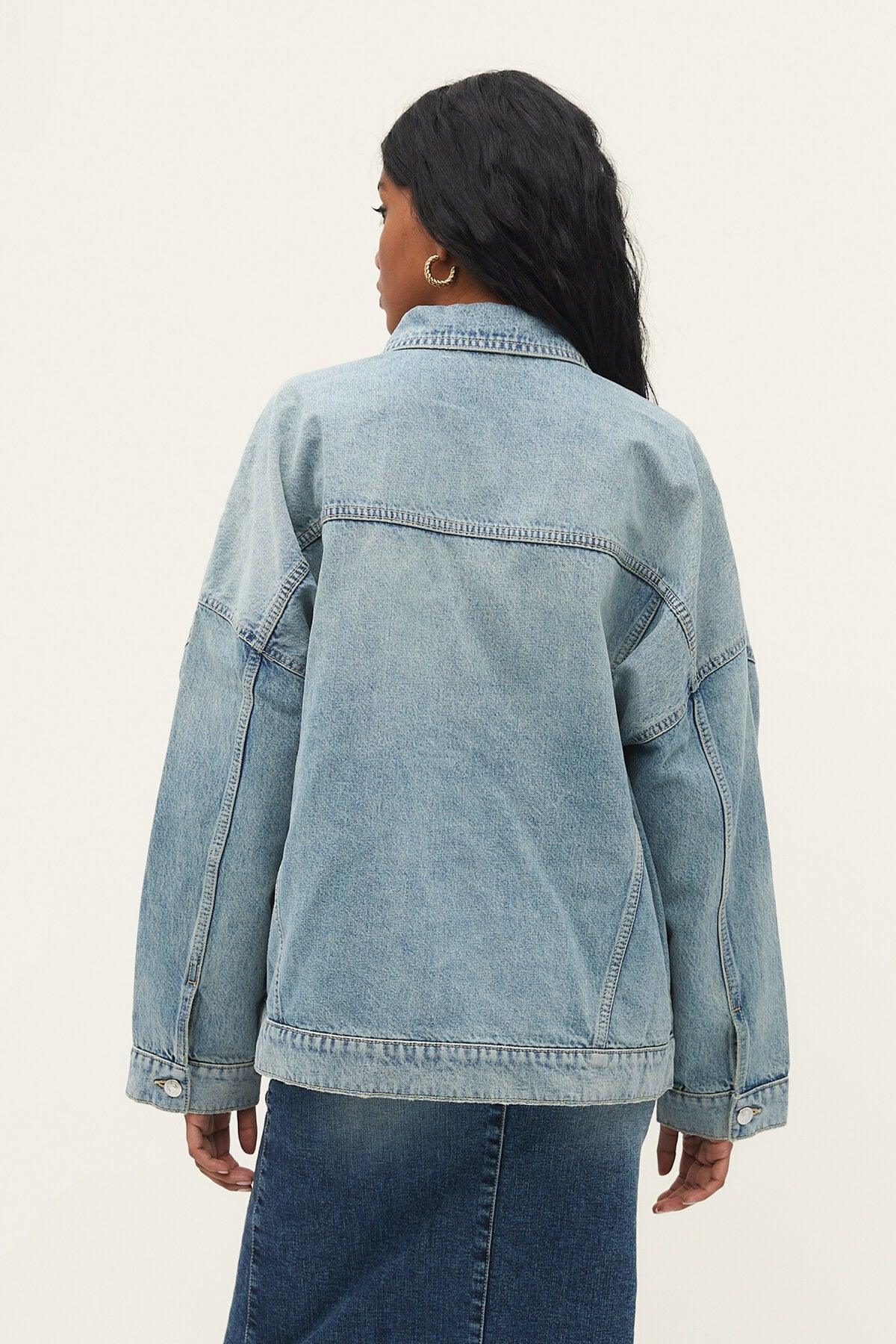 Oversize Denim Jacket - Swordslife