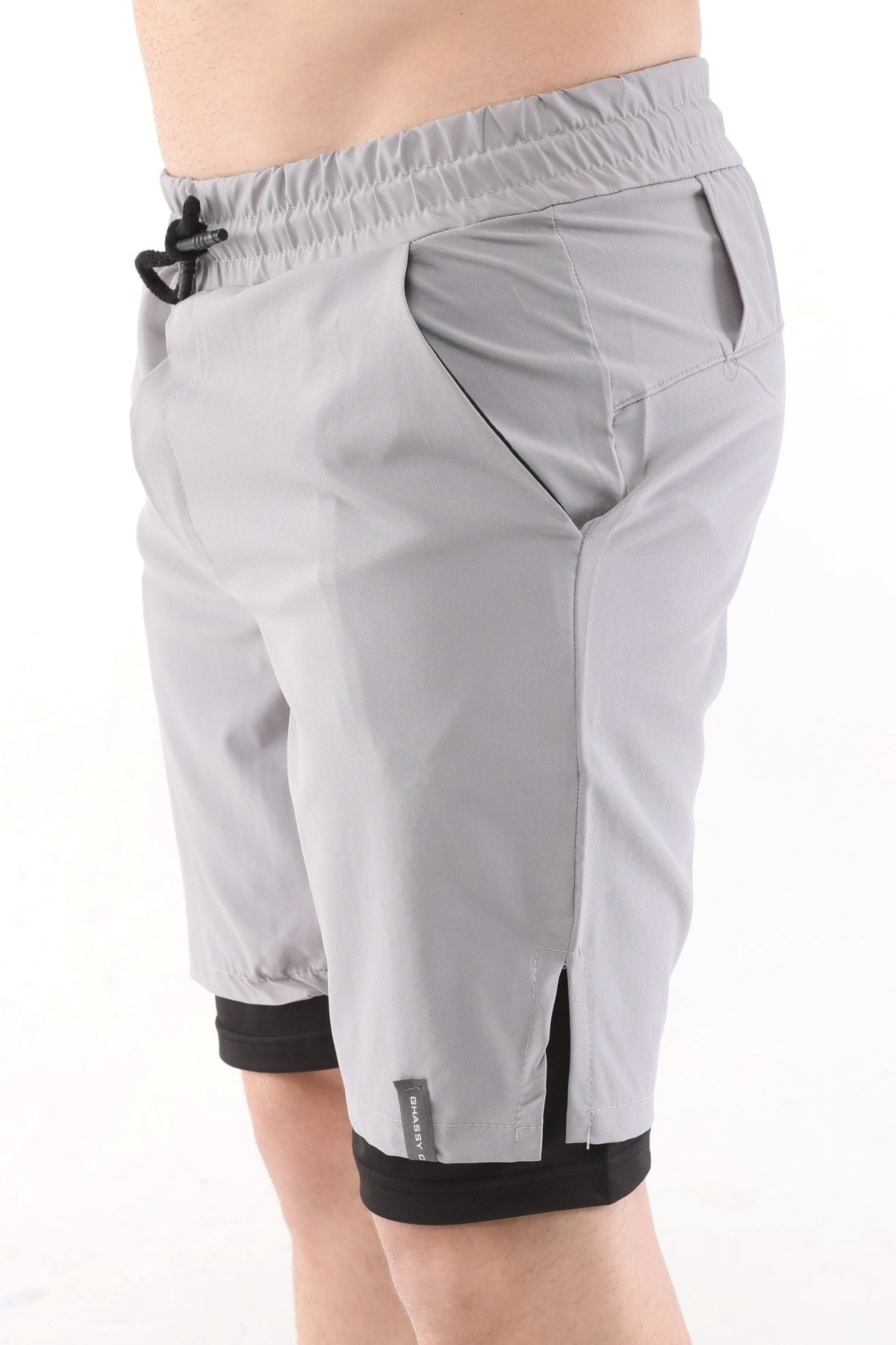Men'S Running Quick Dry Micropoly Training Turf Fitness Short Tights Outdoor Shorts