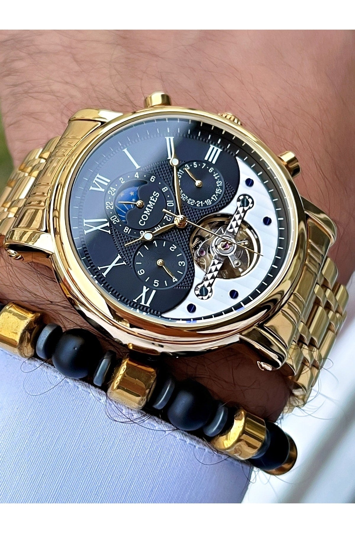 Time Automatic Movement Luxury Men'S Wristwatch