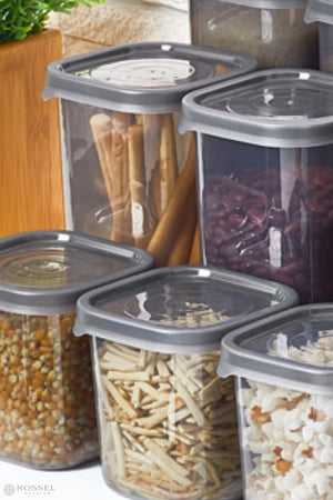 Luxury Smoked 24 Pcs Food Storage Container With Label Gift
